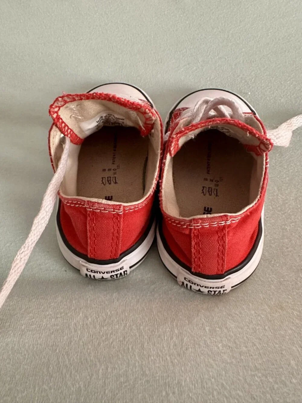 Converse Red Canvas Low Top Sneakers Great condition